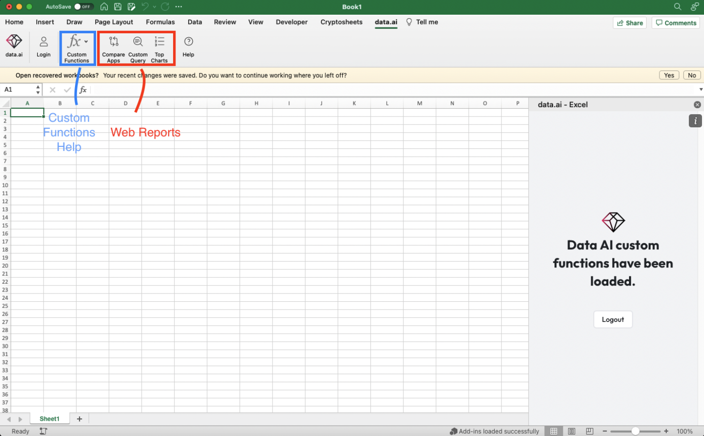 data.ai on Excel - User Guide