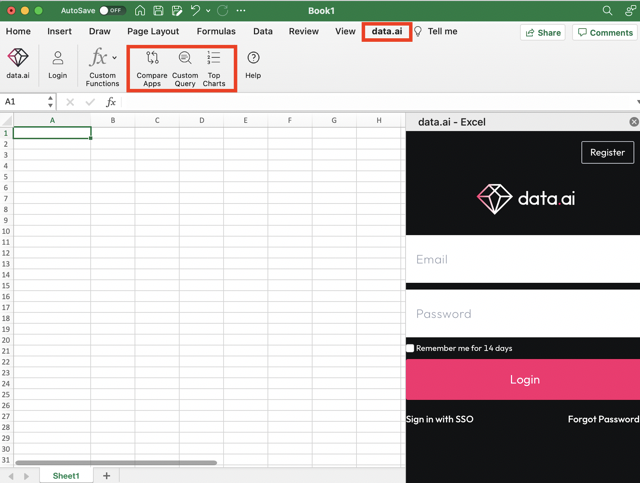 data.ai on Excel - User Guide